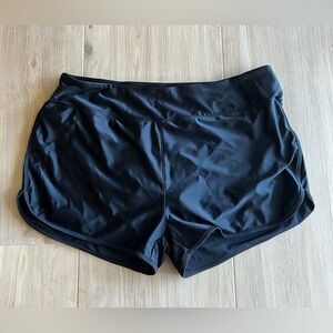 Life Lies In Movement Black Athletic Swim Shorts XXXL NWT